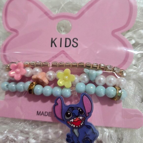 Lot of 12 pcs x 3 Girl'S Stitch Summer Brazalet Jewelry Set - Picture 9 of 16